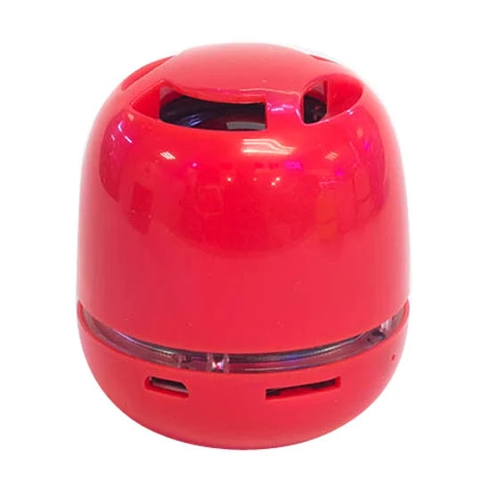 T6 Mini Taşınabilir LED Işıklı Bluetooth Stereo Hoparlör Kırmızı TF Kart Destekli Eller Serbest - 3