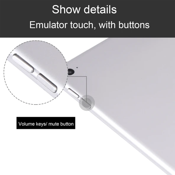iPad Air 2 Yüksek Kalite Renkli Ekran Çalışmayan Sahte Model Gümüş - 6