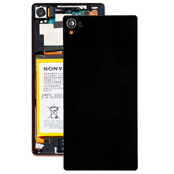 Sony Xperia Z3 D6653 Siyah Orijinal Cam Arka Kapak - 2