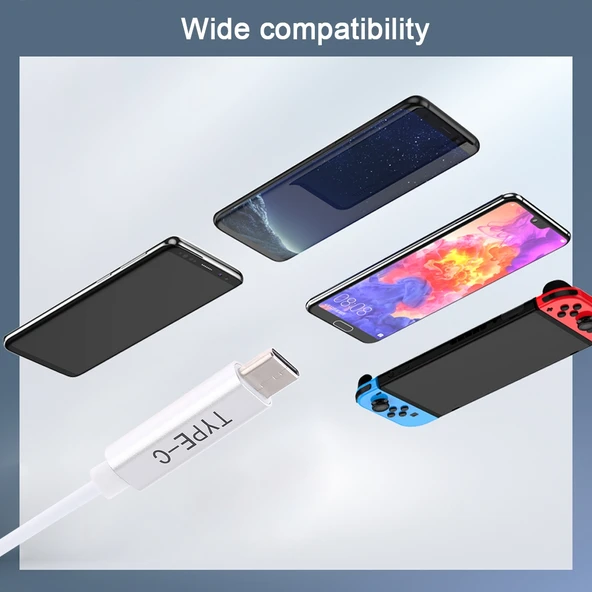 85W MagSafe 2 T Şeklinde 5 Pin USB C PD Şarj Kablosu Beyaz 1.7 Metre - 5