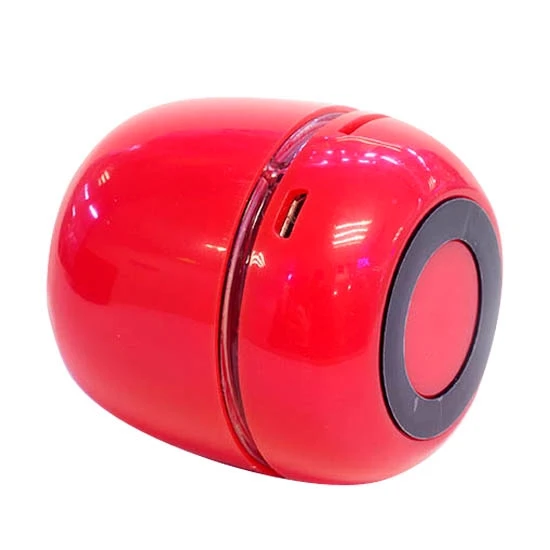 T6 Mini Taşınabilir LED Işıklı Bluetooth Stereo Hoparlör Kırmızı TF Kart Destekli Eller Serbest - 4