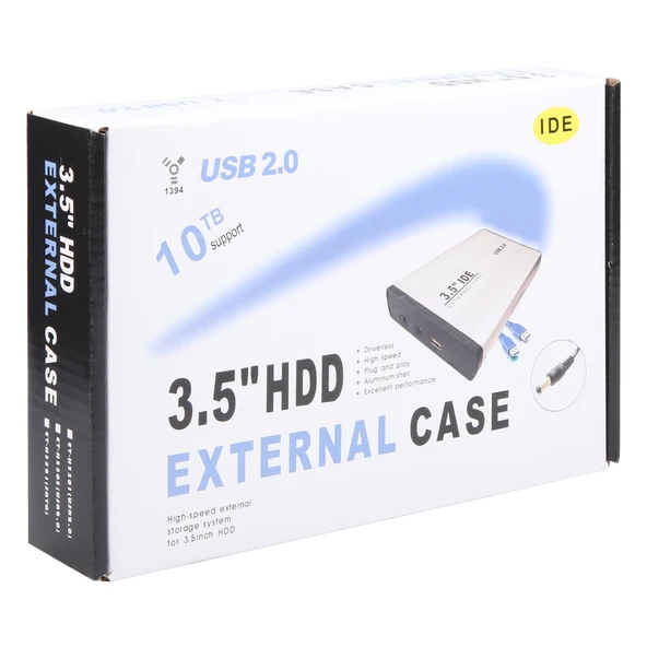 35 İnç IDE Sabit Disk Dış Kasa UK Priz - 6