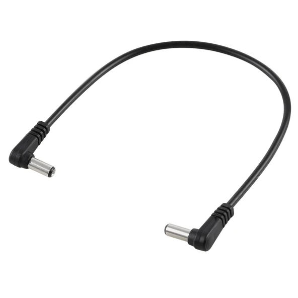 30cm 5A 5.5x2.1mm Erkekten Erkeğe Dirsekli DC Güç Kablosu 12-24V - 2