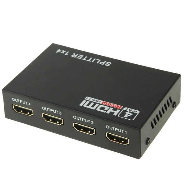 Mini HD 1080P 1x4 HDMI V1.4 Splitter HDTV STB DVD Projektör DVR Uyumlu - 2