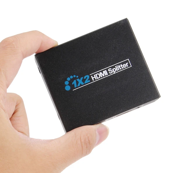 HDV 9812 Mini HD 1080P 1x2 HDMI V14 Splitter HDTV STB DVD Projektor DVR Uyumlu - 5