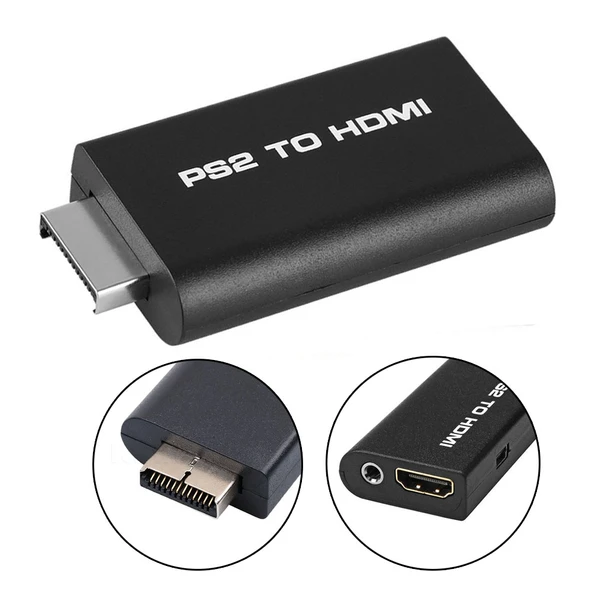 Mini PS2 HDMI Ses Video Dijital Dönüştürücü Adaptör - 1