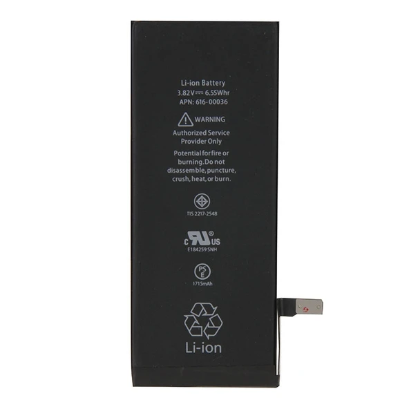 iPhone 6S Uyumlu 1715mAh Siyah Batarya - 2