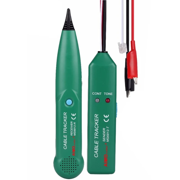 BSIDE MS6812 RJ11 ve RJ45 Telefon Hattı Kablo Takip Cihazı Gönderici ve Alıcı Dahil