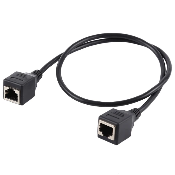 RJ45 Dişi Dişi Ethernet LAN Ağ Uzatma Kablosu 60cm - 2