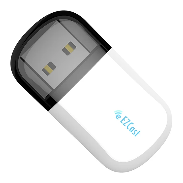 EZCast EZC-5200BS 600Mbps Çift Bant WiFi ve Bluetooth USB 20 Kablosuz Adaptör Beyaz - 4