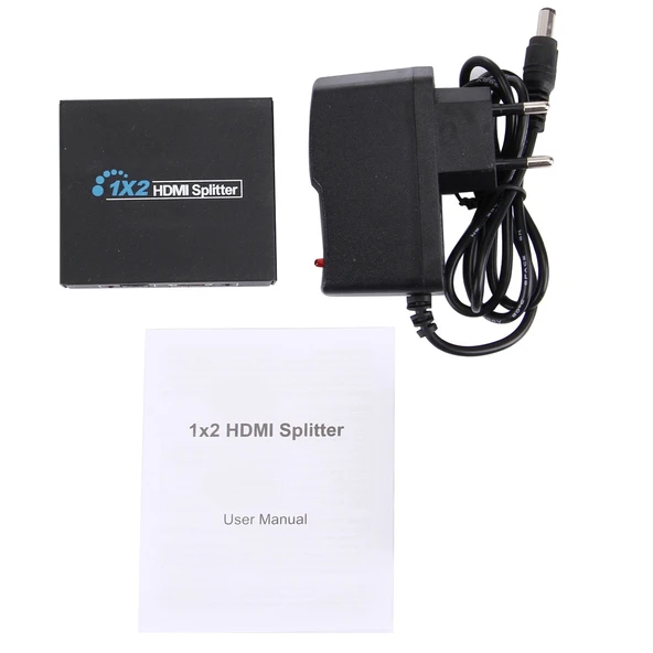 HDV 9812 Mini HD 1080P 1x2 HDMI V14 Splitter HDTV STB DVD Projektor DVR Uyumlu - 6