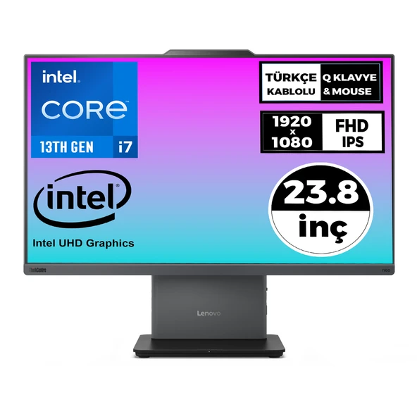 Lenovo ThinkCentre Neo 50a 24 G5 i7-13620H 32GB 1TB SSD 23.8" FHD W11P All In One Pc 12SC000KTR 034 ürün görseli 1