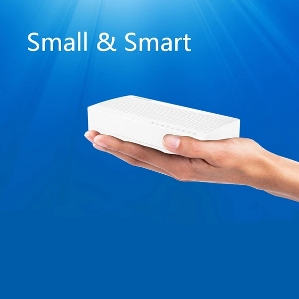 Tenda SG108 8 Port Beyaz 10 100Mbps Hızlı Ethernet Ağ Anahtarı - 3