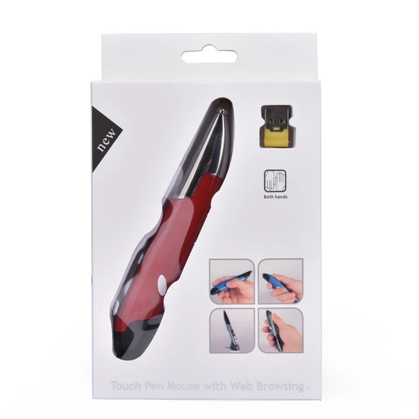 PR 06 Kırmızı 4 Tuşlu Akıllı Kablosuz Optik Mouse Stylus Kalem Fonksiyonlu - 7