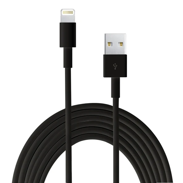 2 Metre Siyah TPE Malzeme Çoklu Tel USB Veri ve Şarj Kablosu