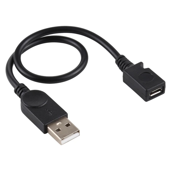 USB Erkekten Mikro USB Dişiye Dönüştürücü Kablo 22cm - 2