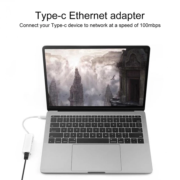 USB Type-C 100Mbps Ethernet Adaptörü - 5