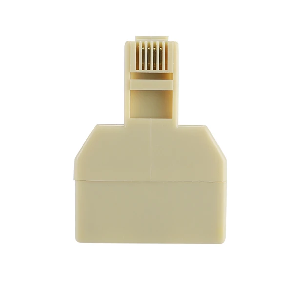 RJ11 Çift Portlu Masaüstü Telefon Uzatma Kablosu Adaptörü 2 RJ11 Dişi - RJ11 Erkek - 5