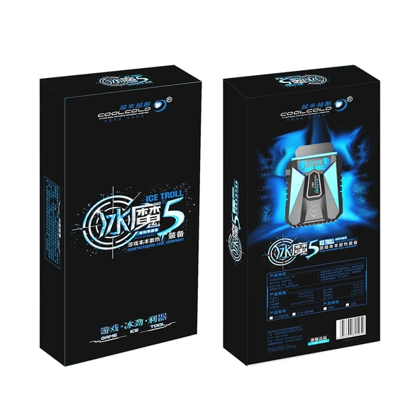 Ice Troll 5 COOLCOLD Taşınabilir Siyah Laptop Soğutucu Fan Hız Ayarlı Yüksek Performanslı Notebook Fan Kontrol Cihazı - 11