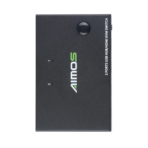 AIMOS AM-KVM201CC 2 Port USB HUB HDMI KVM Anahtarı Uzatma Kablosuz - 3