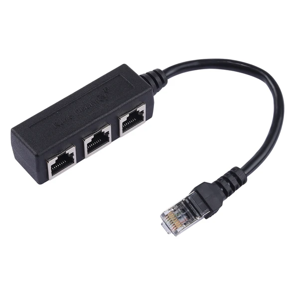 3 Portlu RJ45 LAN Ethernet Ağ Splitter Uzatıcı - 2