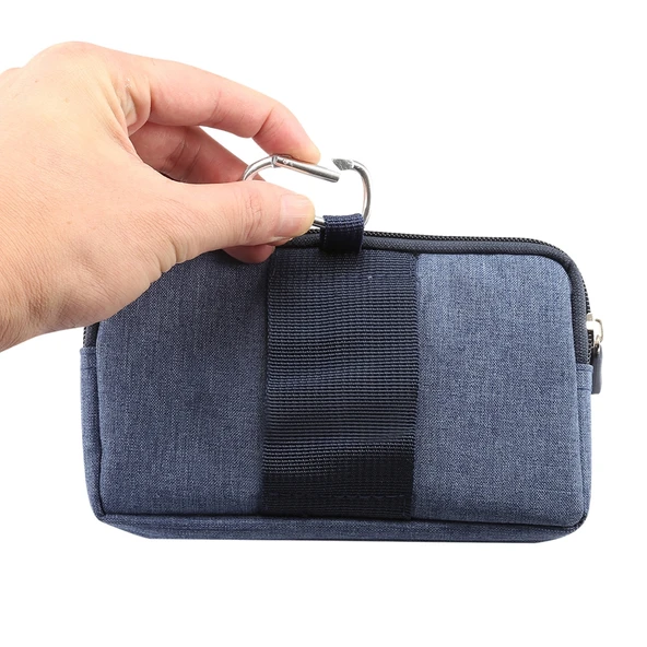 Spor Denim Evrensel Telefon Bel Çantası 55-63 İnç Telefonlar İçin Mavi L Beden - 8