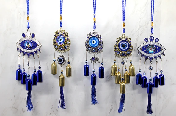Metal Nazar Boncuğu Çan Model 1 ürün görseli
