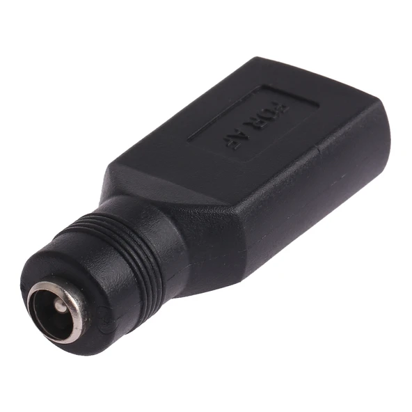 USB Dişi - 5.5 x 2.1mm Dişi Fiş Adaptör Konnektörü - 3