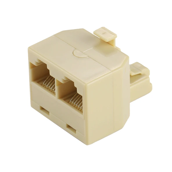RJ45 Cift Portlu LAN Ethernet Baglanti Adaptoru 2 RJ45 Disi 1 RJ45 Erkek - 2