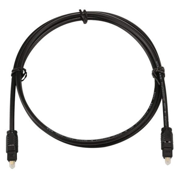 EMK 1 Metre 4.0mm OD Toslink Erkek-Erkek Dijital Optik Ses Kablosu - 3