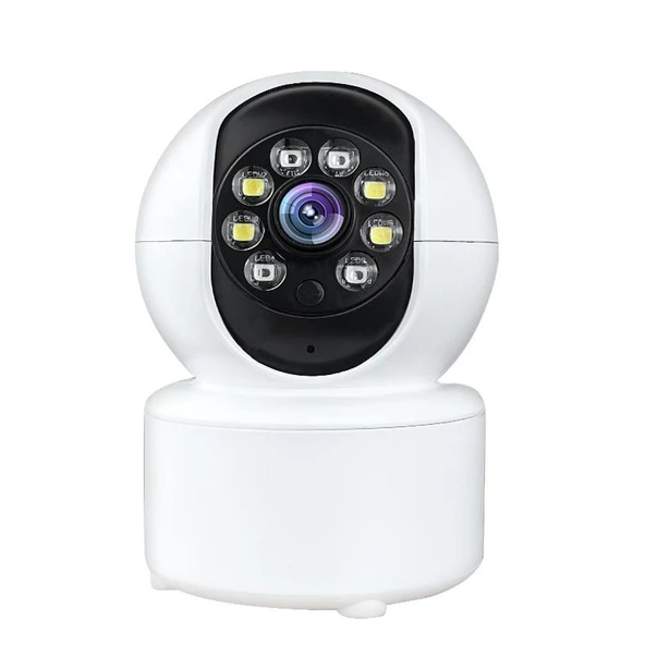 A10 Mini 360 Derece PTZ WiFi Güvenlik Kamerası Beyaz Gece Görüşlü Akıllı Ev IP Kamera Bebek Monitörü