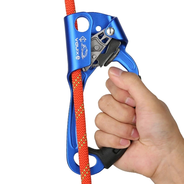 XINDA TP-8606 Turuncu 8-12mm Halat İçin Düşüş Önleyici El Halat Tutucu - 7