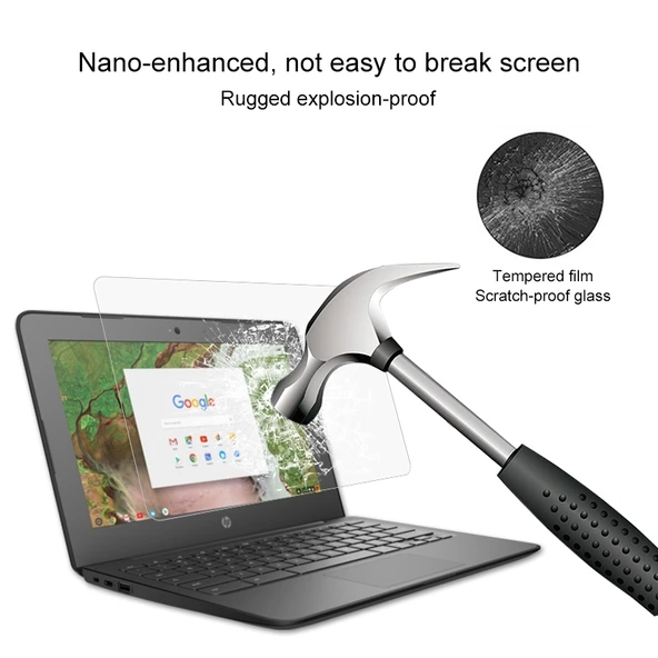 HP Chromebook 11 G6 EE 11.6 inç Laptop Ekran HD Temperli Cam Koruyucu Film - 3
