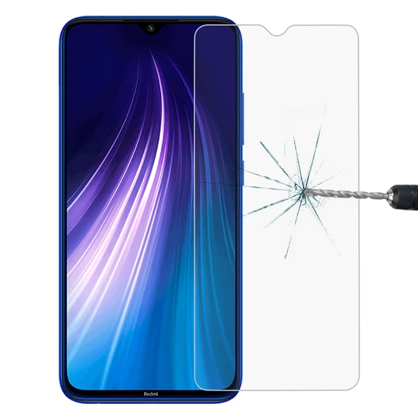 Xiaomi Redmi Note 8 2021 ve Redmi Note 8 Uyumlu 026mm 9H 25D Temperli Cam Ekran Koruyucu