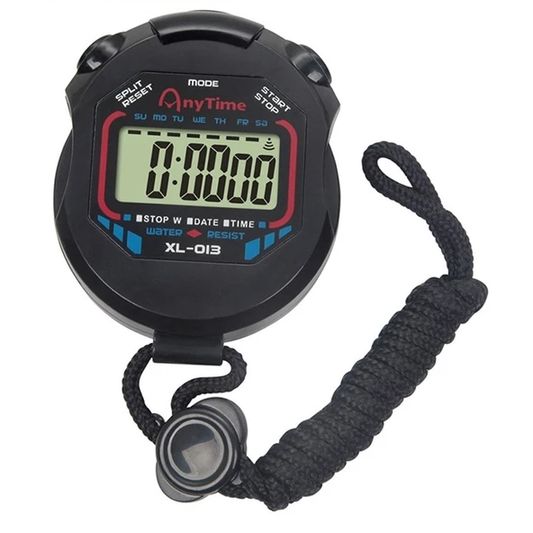 Profesyonel Spor Maçı Dijital El Tipi Kronometre LCD Ekranlı - 2