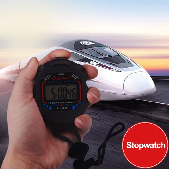 Profesyonel Spor Maçı Dijital El Tipi Kronometre LCD Ekranlı - 5