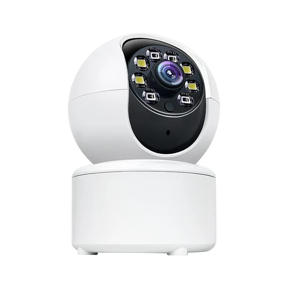A10 Mini 360 Derece PTZ WiFi Güvenlik Kamerası Beyaz Gece Görüşlü Akıllı Ev IP Kamera Bebek Monitörü - 2