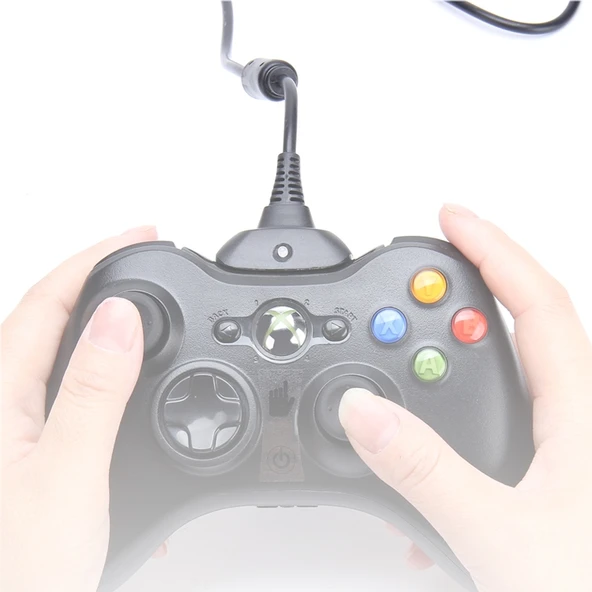 Xbox 360 Kablosuz Kontrolcü Şarj Kablosu 1.5m Manyetik Siyah - 7