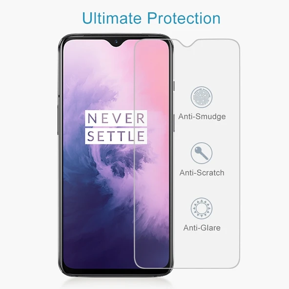 OnePlus 7T Uyumlu 0.26mm 9H Sertlikte 2.5D Temperli Cam Ekran Koruyucu - 4