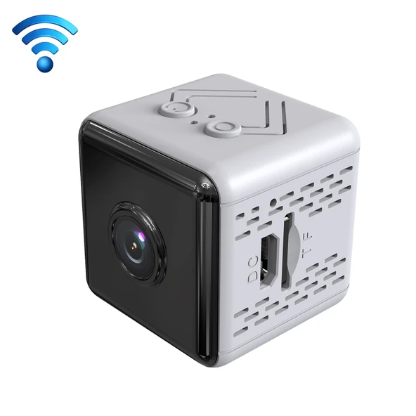 X6D 720P Kablosuz Mini Ev Güvenlik Kamerası Beyaz Gece Görüşlü Hareket Algılama TF Kart Destekli