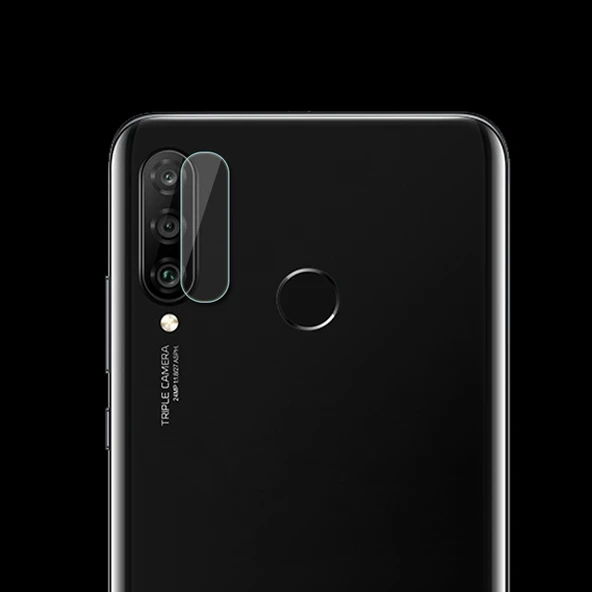 Huawei P30 Lite Arka Kamera Lens Koruyucu Cam 03mm 25D Şeffaf Temperli - 2