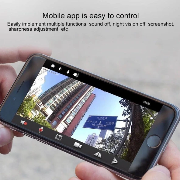 A9 1080P WiFi IP Kamera Mini DV Beyaz - 11