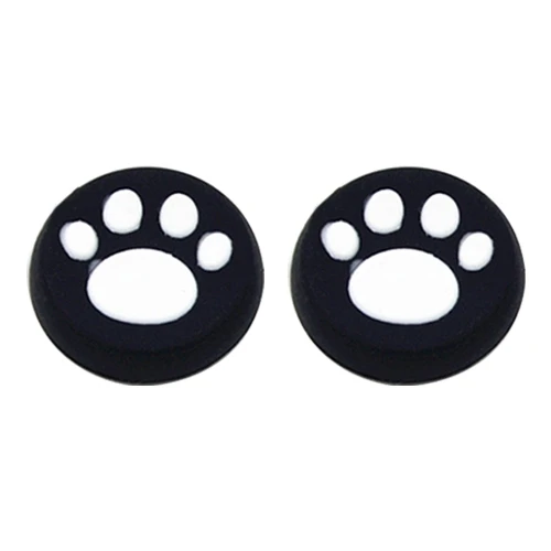 4'lü Beyaz Sevimli Kedi Pati Silikon Koruyucu Kapak PS4 PS3 PS2 Xbox360 XboxOne WiiU Oyun Kolu Joystick - 2