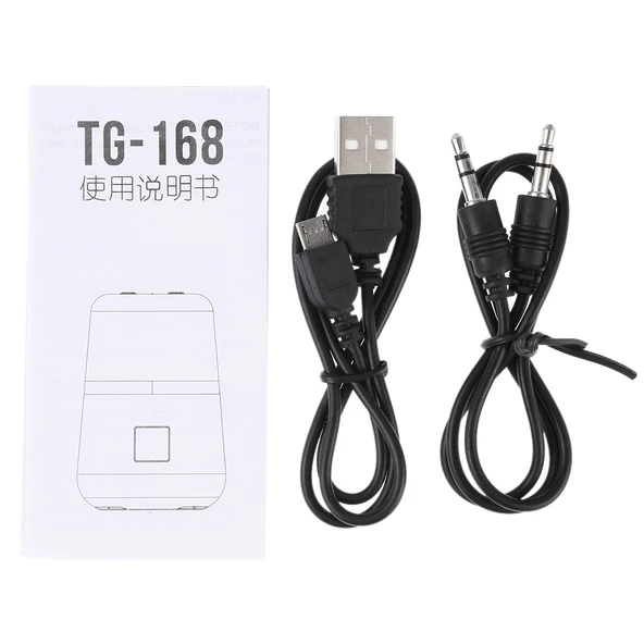 T G TG168 Taşınabilir Kablosuz Bluetooth V50 Stereo Hoparlör Kulp Dahili Mikrofon LED Işıklı TF Kart USB AUX FM Cyan - 6