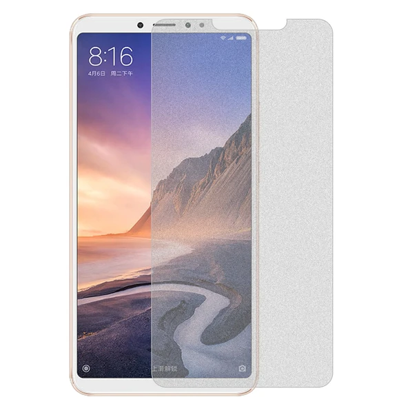 Xiaomi Mi Max 3 Uyumlu Mat Buzlu Temperli Cam Ekran Koruyucu 1 Adet - 2