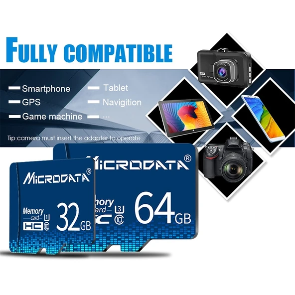 MICRODATA 16GB U1 Mavi TF Micro SD Hafıza Kartı - 6