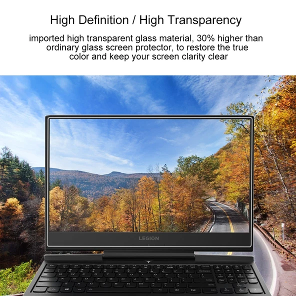 Lenovo Y7000P 156 Inç Tam Ekran 9H Sertlikte Temperli Cam Ekran Koruyucu - 5