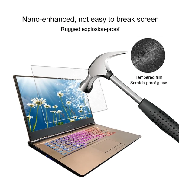 Lenovo Y7000P 156 Inç Tam Ekran 9H Sertlikte Temperli Cam Ekran Koruyucu - 3