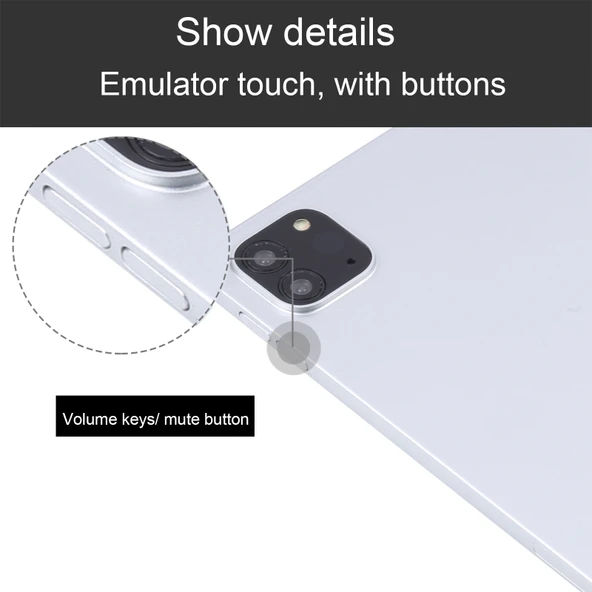 iPad Pro 11 2022 Sahte Gösterim Modeli Siyah Ekran Gümüş - 5