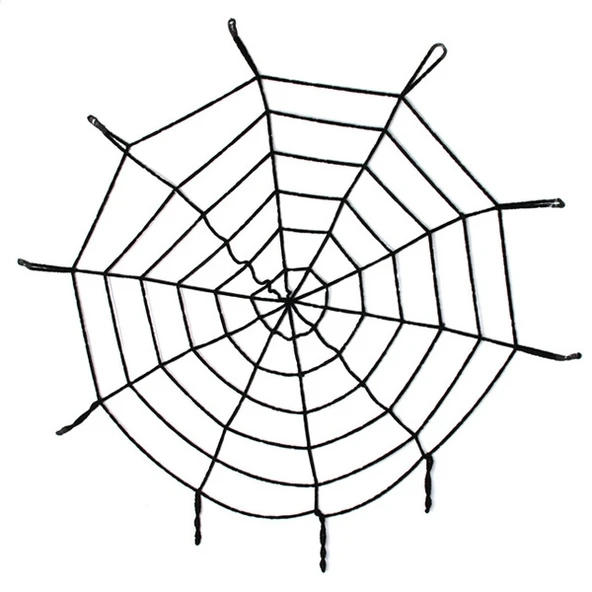 Halloween Cadılar Bayramı Örümcek Ağ Dekor Siyah - 1